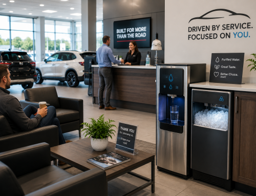 Water and Ice for Car Dealerships: Guest Areas